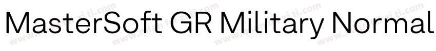 MasterSoft GR Military Normal字体转换